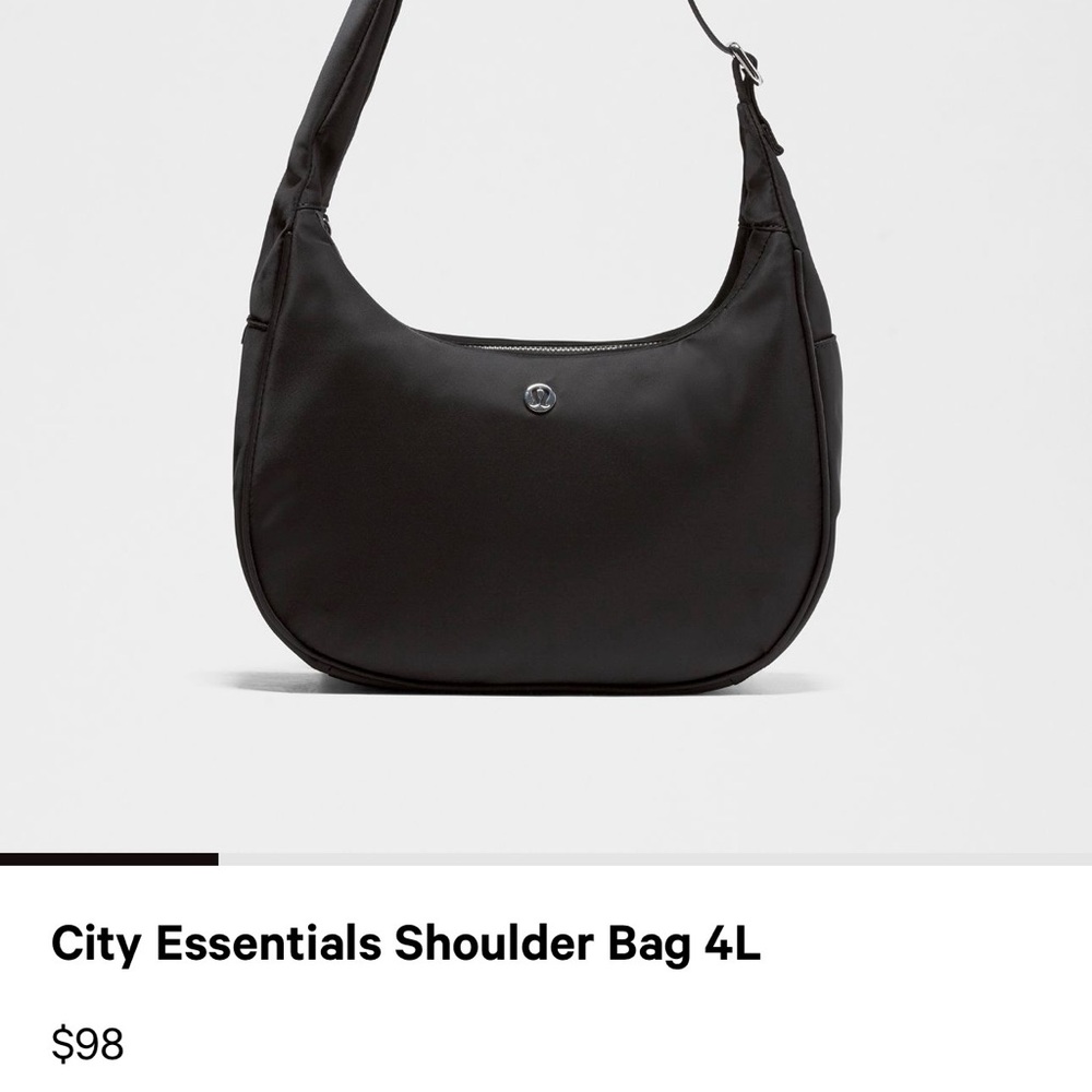 Lululemon Athletica Black Zip Tote